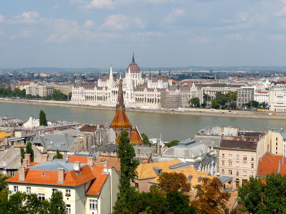 Blick von Buda auf Pest